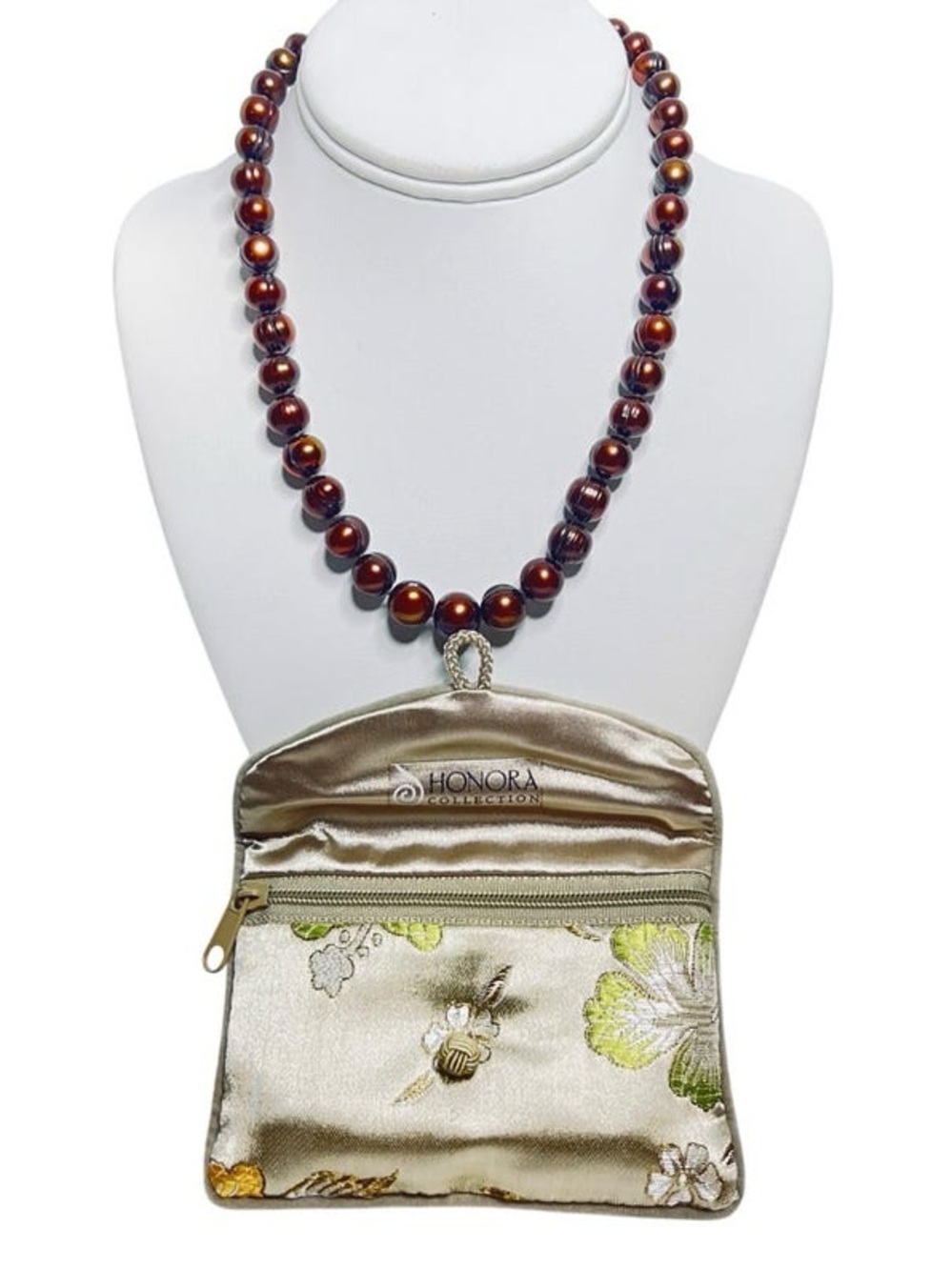 Honora Chocolate Brown Baroque Pearl Necklace